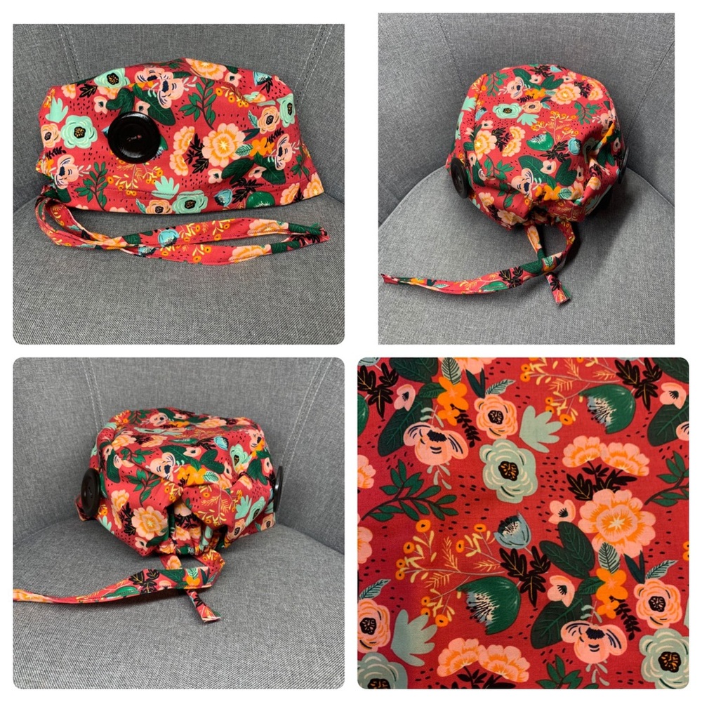 High Quality Fitted Scrub Cap with Buttons